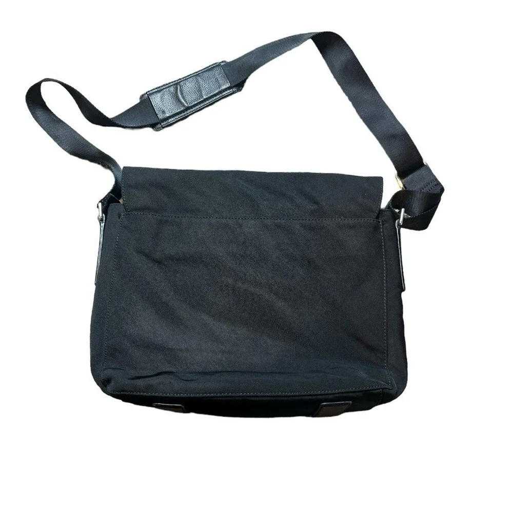 Banana Republic Nylon Leather Messenger Bag